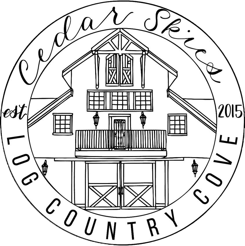 Cedar Skies vacation cabin logo